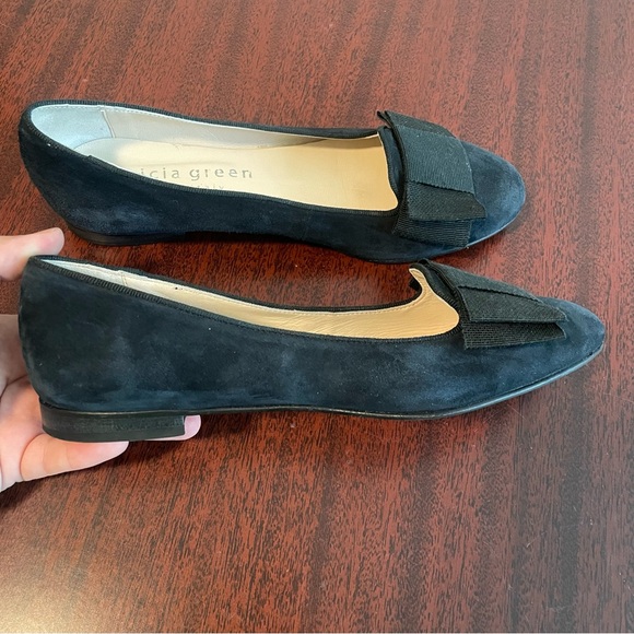 Patricia Green Womens Suede Velvet Feel Flats Slip Ons - Picture 7 of 7